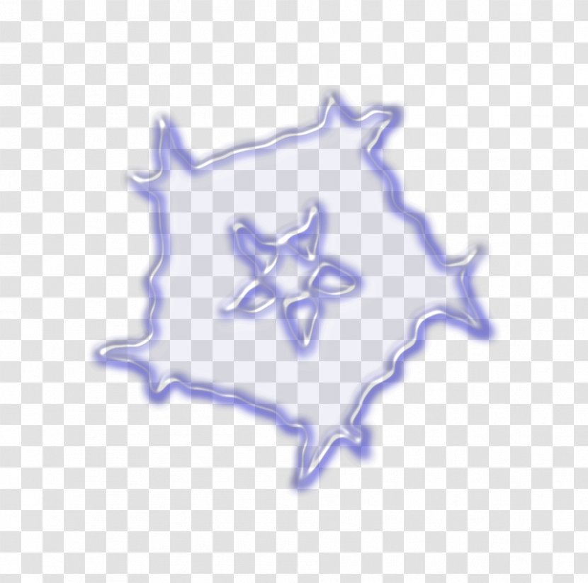 Snowflake Fractal Blue Lavender - Cloud Transparent PNG