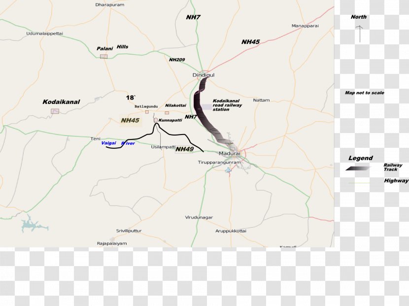 Batlagundu Line Angle Map - Diagram Transparent PNG