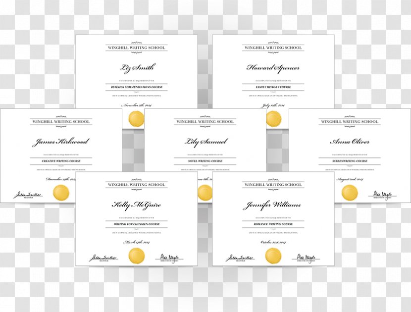 Brand Font - Text - Graduate Certificate Transparent PNG