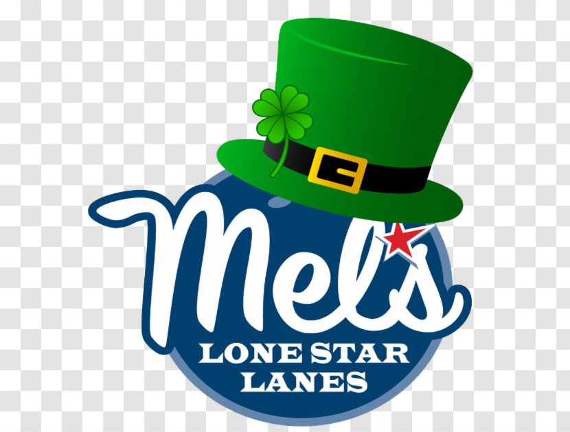 Mel's Lone Star Lanes Bowling Alley College System Logo - Cap - St Patricks Day Logotype Transparent PNG