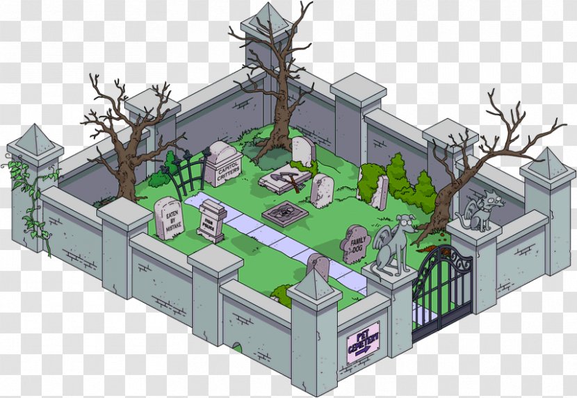 The Simpsons: Tapped Out Homer Simpson Pet Cemetery Kang And Kodos - Sematary Transparent PNG