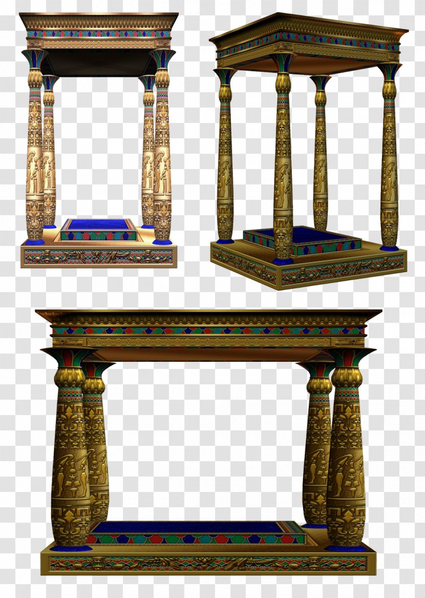 Column Ancient Egyptian Architecture Architectural Style - Painting Transparent PNG