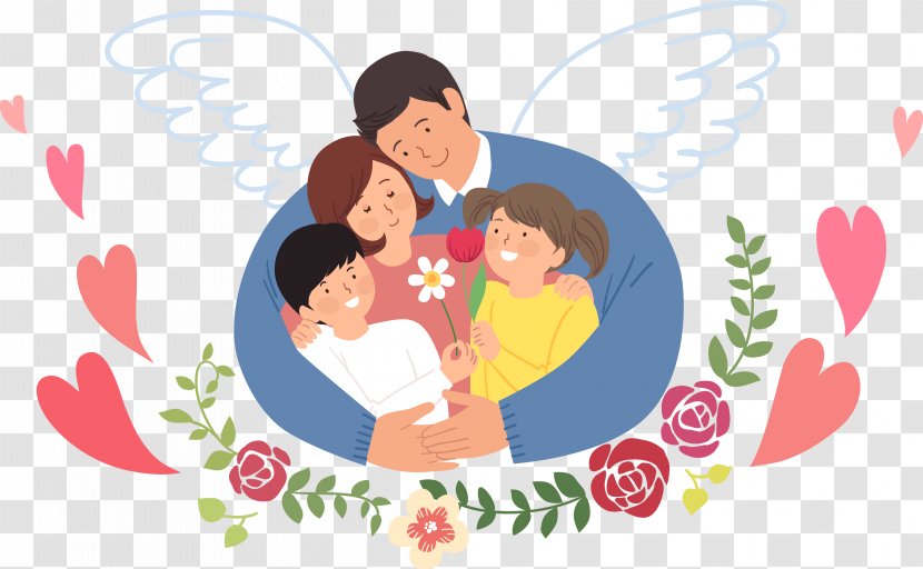 The Family Loves Each Other - Flower - Heart Transparent PNG