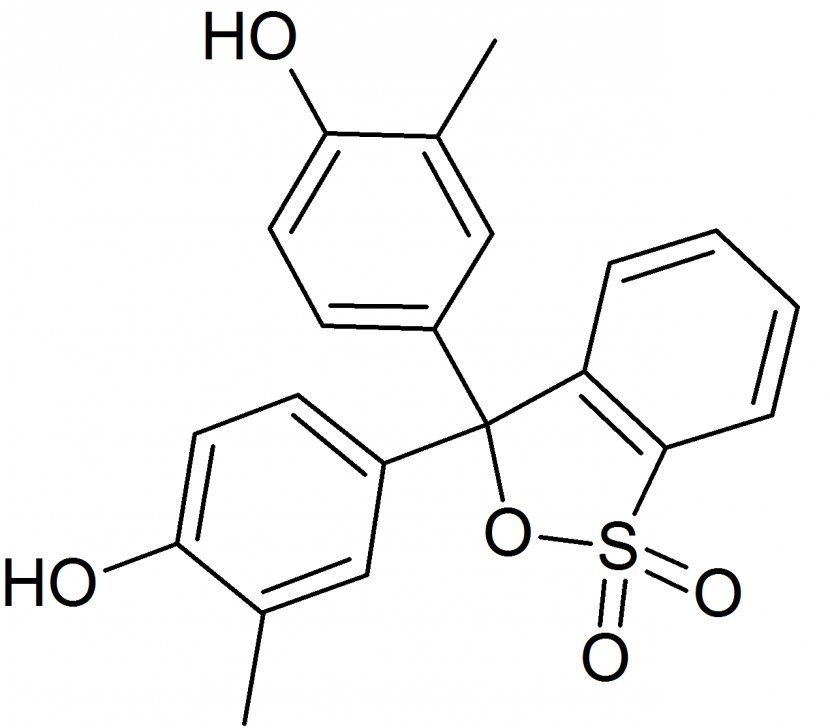 Cresol Red Triarylmethane Dye Bromothymol Blue PH - Line Art - Structure Transparent PNG