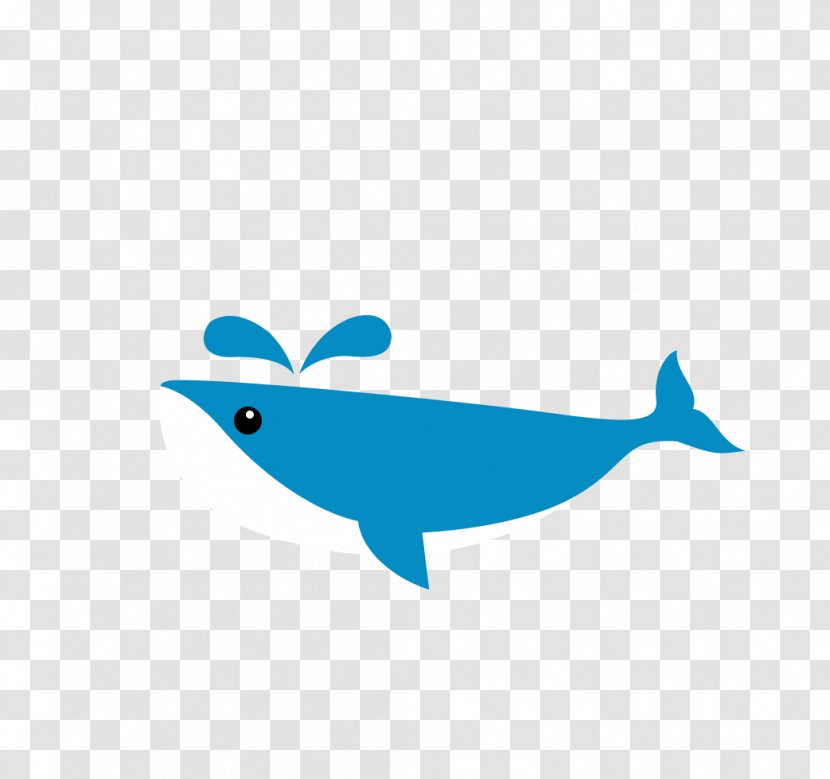 Shark Dolphin Whale Clip Art - Electric Blue Transparent PNG