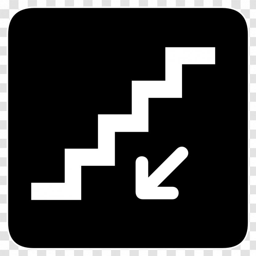 Stairs Sign Building Symbol - Escalator Transparent PNG