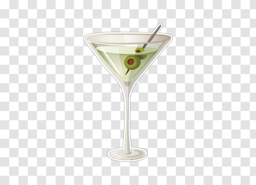 Martini Cocktail Glass Champagne Wine - Garnish - Summer Compo Transparent PNG