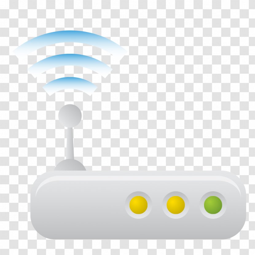 Wireless Router Wi-Fi - Yellow - Wifi Transparent PNG