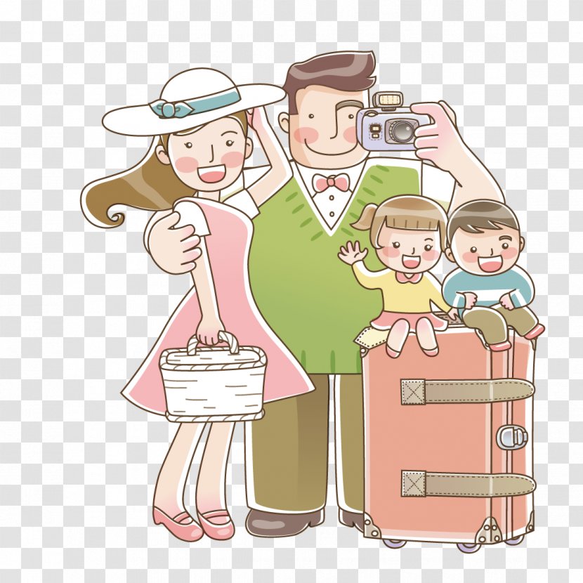 Travel Illustration - Watercolor - To Family Transparent PNG