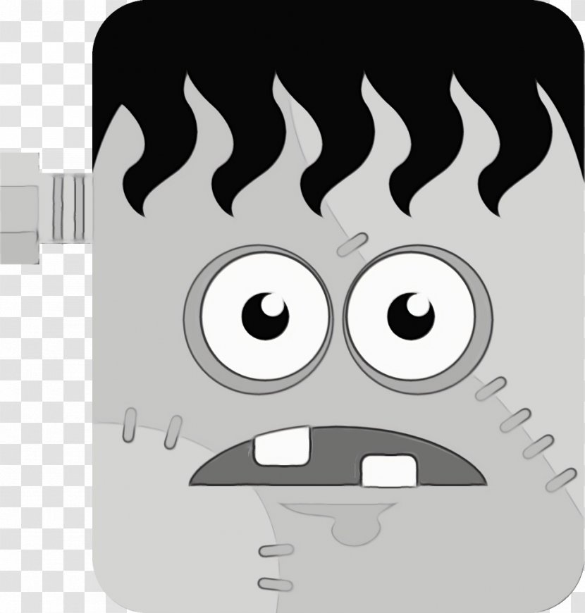 Head Cartoon Icon Smile - Wet Ink Transparent PNG