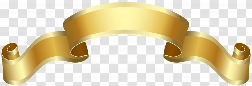 Banner Clip Art - Joint - Gold Deco Image Transparent PNG