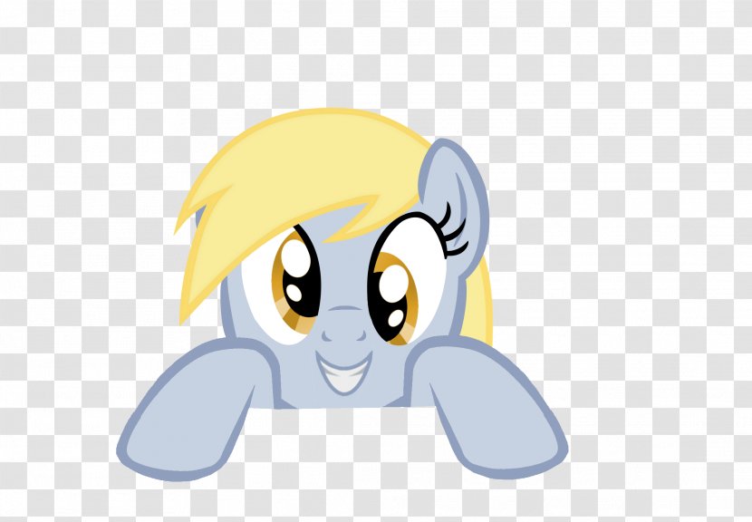Horse Emoticon Ear Cartoon Yellow - Heart - Derpy Hooves Transparent PNG