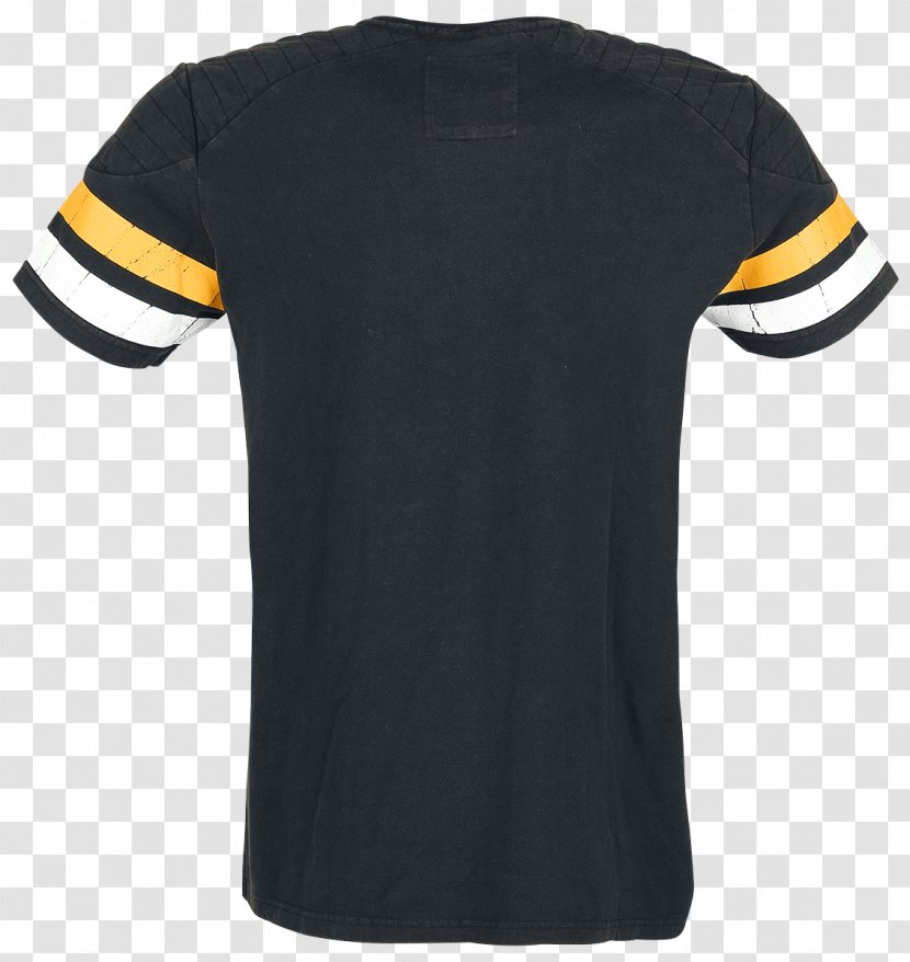 T-shirt Sleeve Polo Shirt Shoulder - Black Transparent PNG
