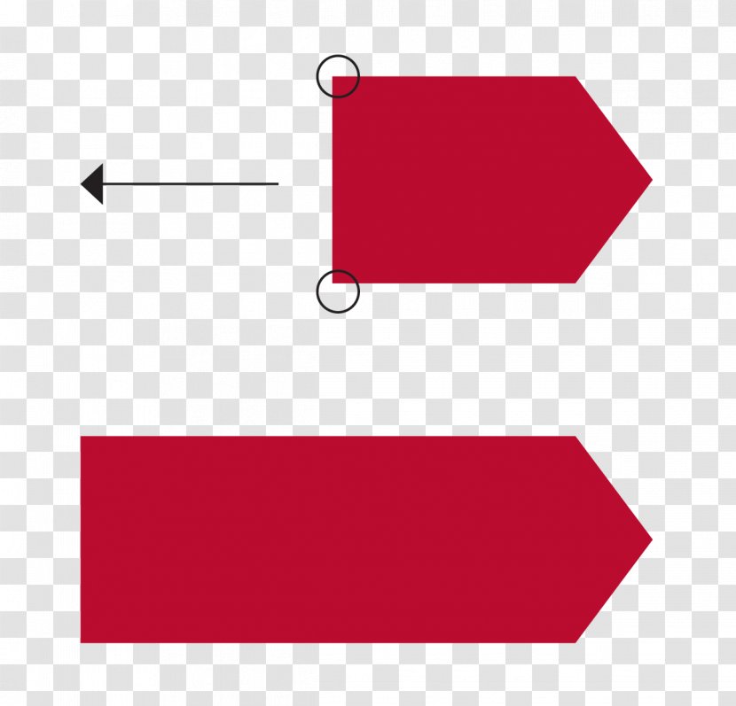 Banner Logo Text - Red - Broken Line Transparent PNG
