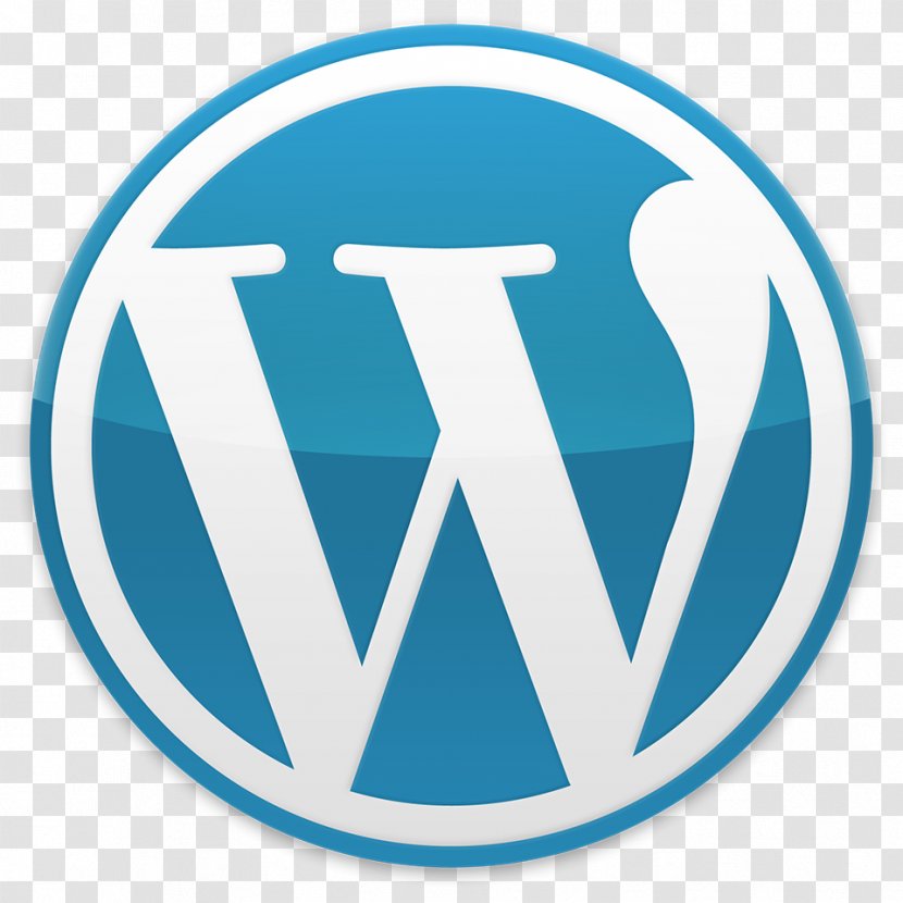 WordPress Logo Theme - Blue Transparent PNG