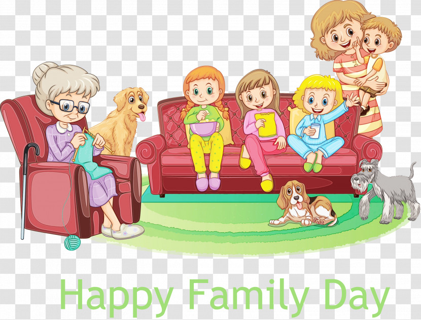 Cartoon Sharing Toy Playset Transparent PNG