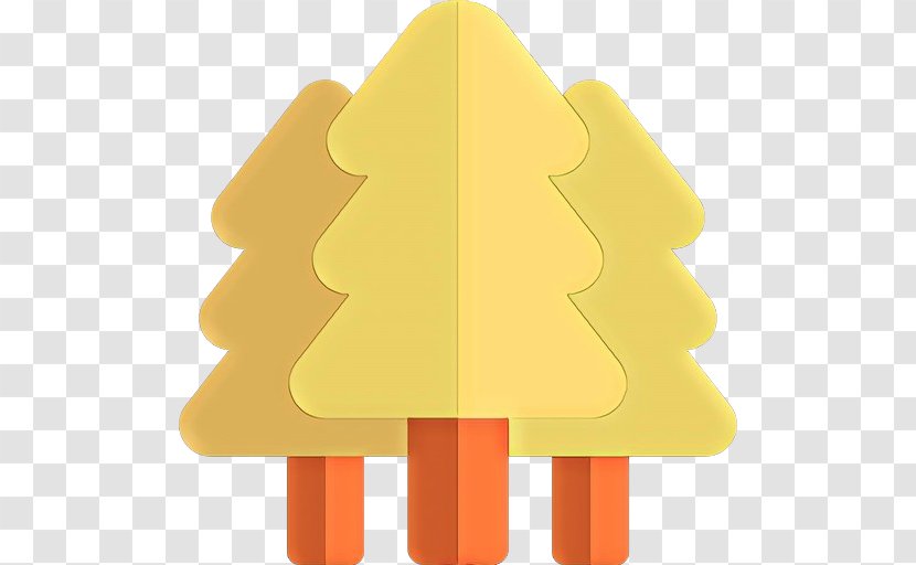 Christmas Tree - Yellow - Pine Frozen Dessert Transparent PNG