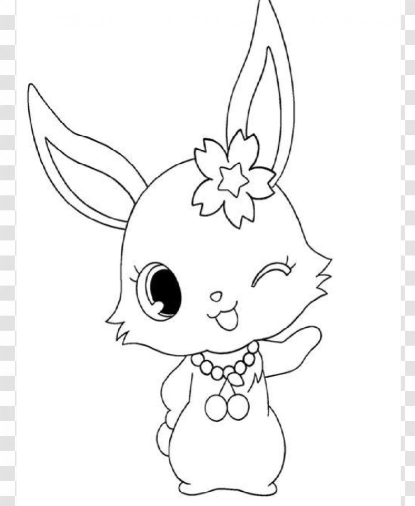 Whiskers Drawing Jewelpet Domestic Rabbit - Silhouette - Bebes Transparent PNG