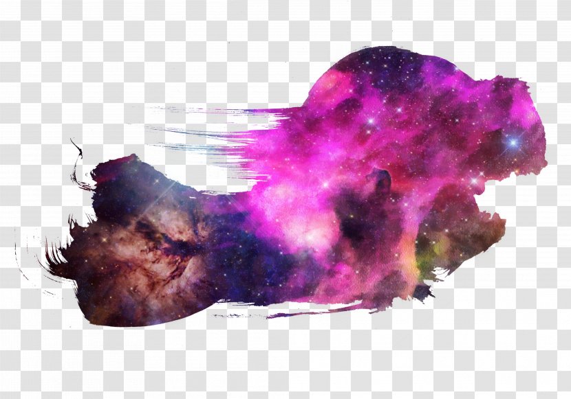 Purple Illustration - Nebula - Deep Star Pomo Transparent PNG