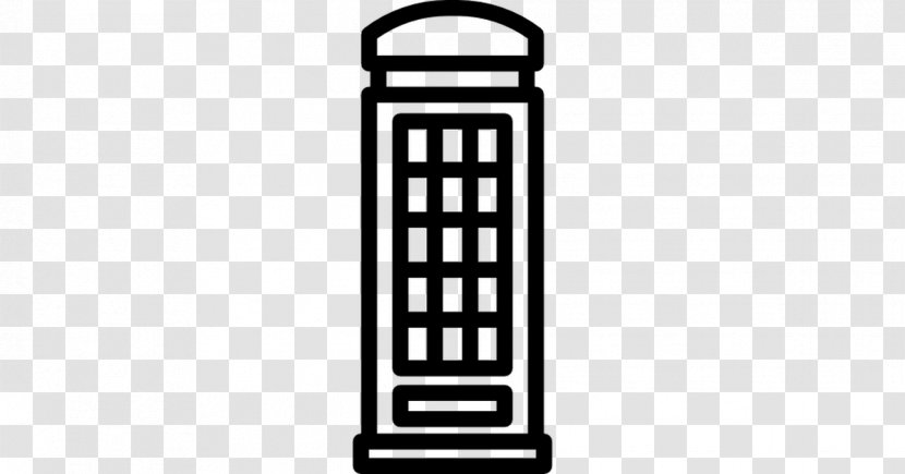 Rectangle Black And White Red Telephone Box - Call - Mobile Phones Transparent PNG