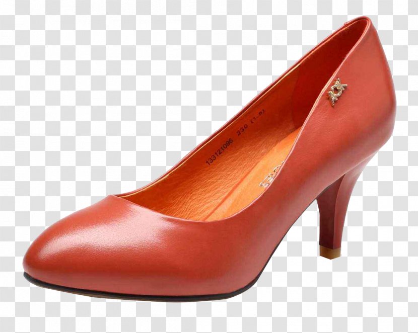 Slipper Shoe High-heeled Footwear Moccasin Red - Handbag - Orange Commuter High Heels Transparent PNG