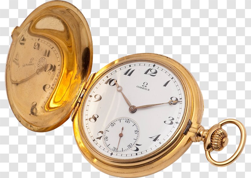 Pocket Watch Clock Omega SA Gold - Suan Cai Transparent PNG