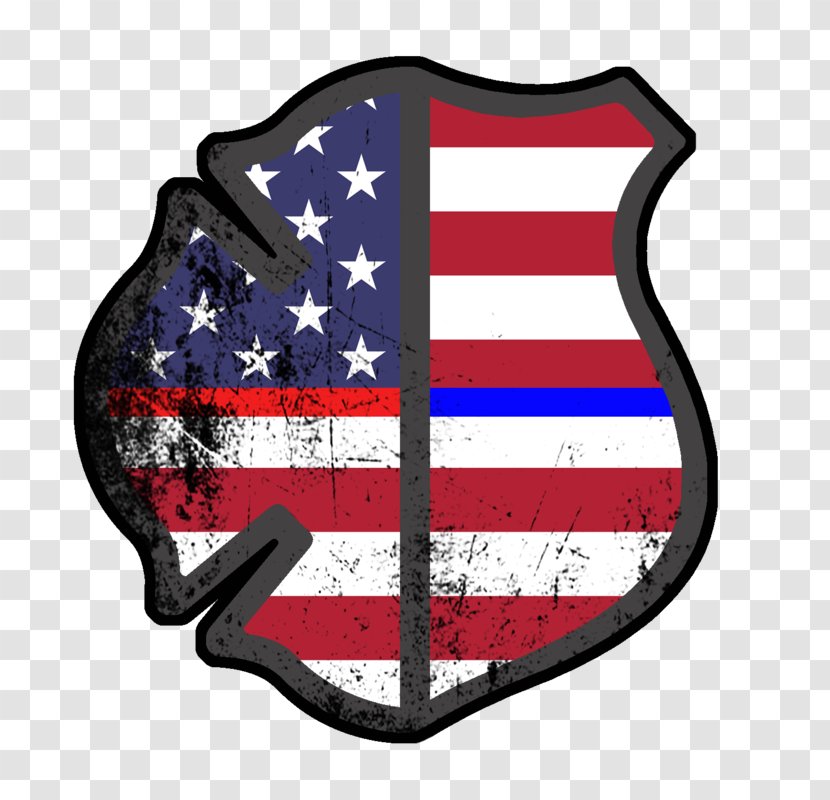 United States Fire Police Officer Thin Blue Line - Firefighter Transparent PNG