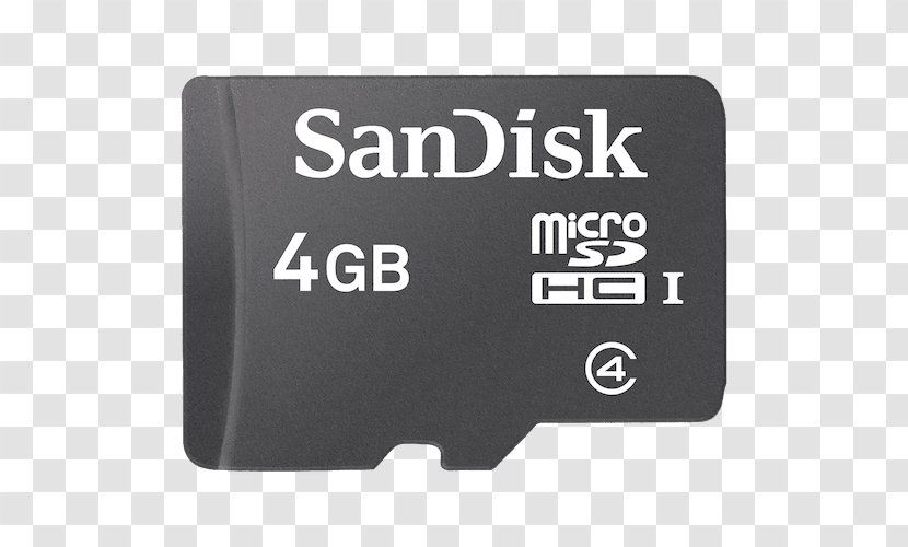 MicroSDHC Secure Digital SanDisk Flash Memory Cards - Electronics Accessory - Micro Sd Transparent PNG