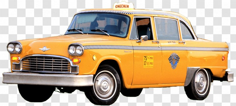 Taxi Yellow Cab Checker Motors Corporation - Vehicle Transparent PNG
