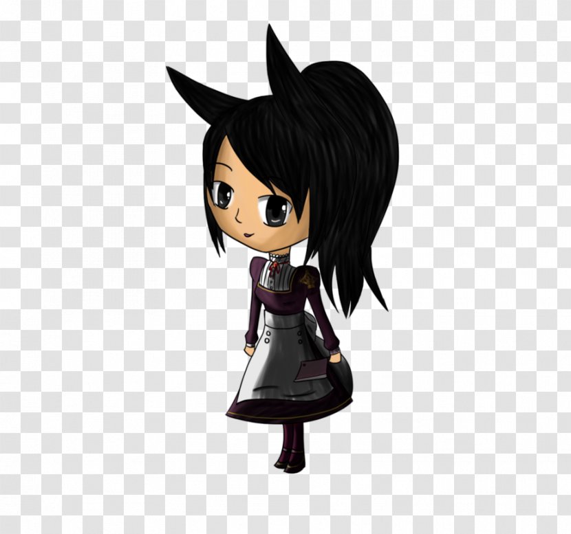 Black Hair Cartoon Figurine Character Fiction - Aloha Eyes Transparent PNG