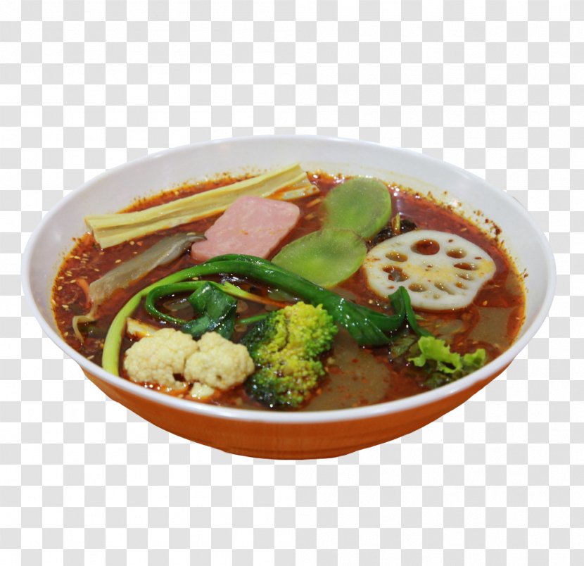 Laksa Chinese Cuisine Thai Gumbo Noodle - Curry - The Real Broccoli Spicy Noodles Transparent PNG
