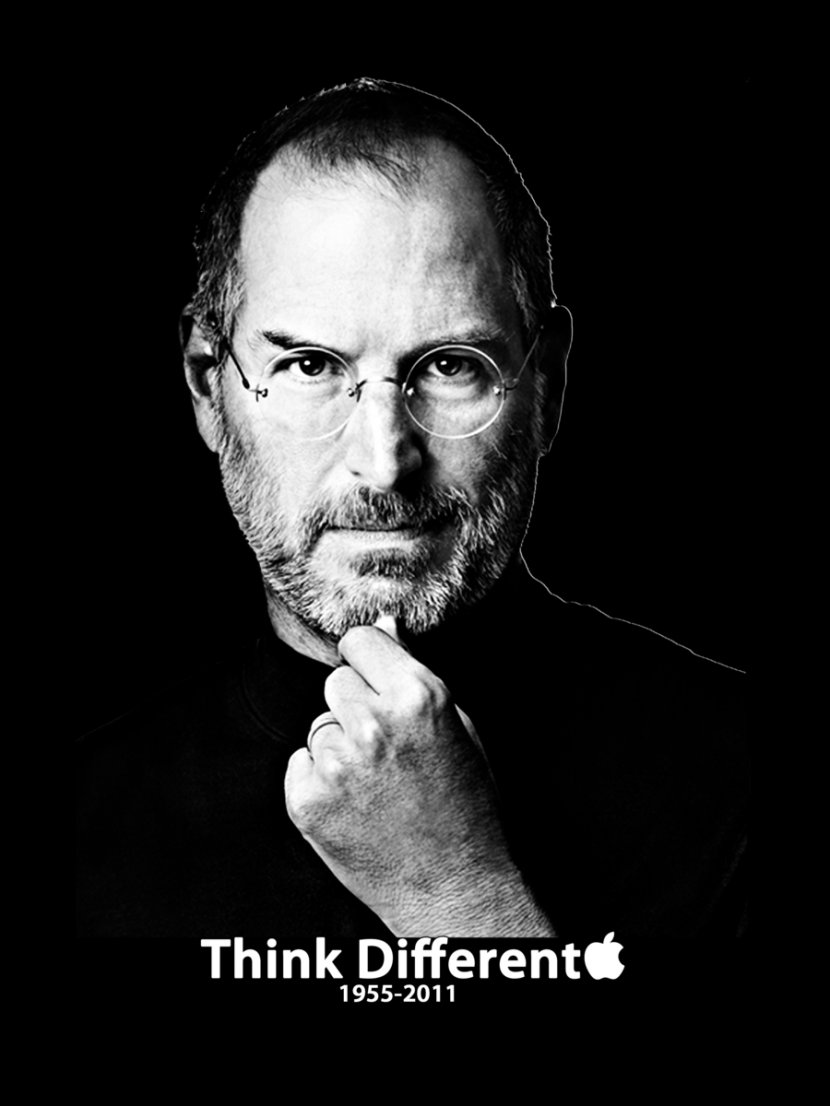 Steve Jobs IPod Shuffle Apple Think Different Poster Transparent PNG