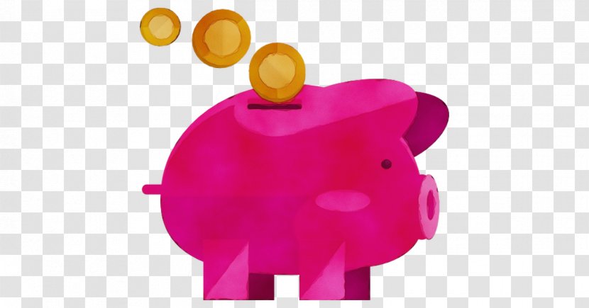 Piggy Bank - Magenta Transparent PNG