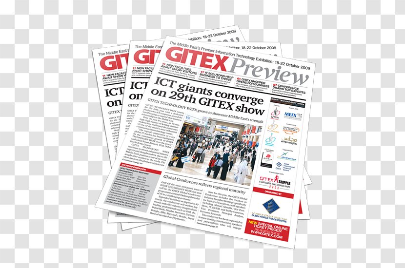 Newspaper GITEX Brand Font - Frame - Flower Transparent PNG