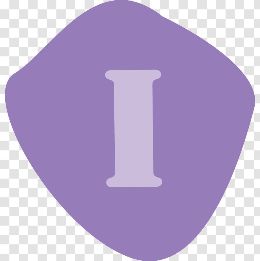 Circle Angle Font - Purple - I Transparent PNG