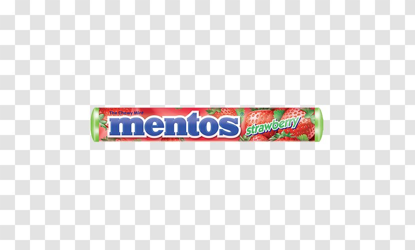 Mentos Mint Strawberry Candy Confectionery - Raspberry - Top Secret Mission Party Supplies Transparent PNG
