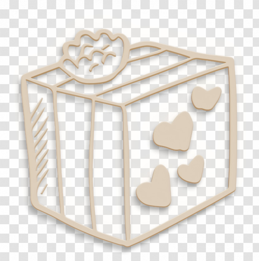 Gift Icon Icon Hand Drawn Love Elements Icon Transparent PNG