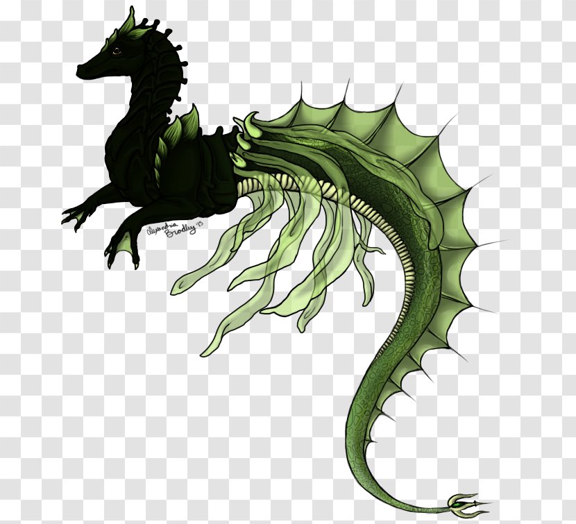 Seahorse Dragon Leaf - Mythical Creature Transparent PNG