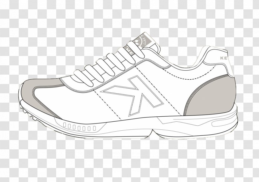 Sneakers Sports Shoes Walking Pattern - Black - Platform Transparent PNG