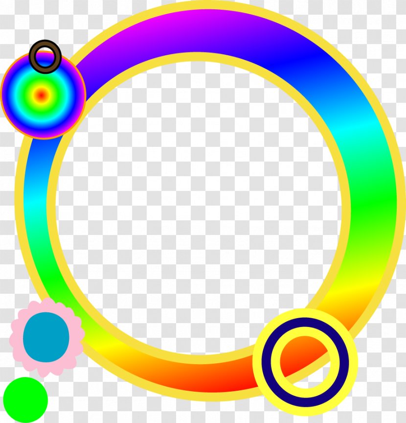 Circle Clip Art - Yellow - Hand Colored Circles Pattern Transparent PNG
