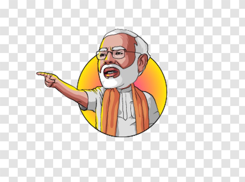 Narendra Modi Prime Minister Of India - Caricature Transparent PNG