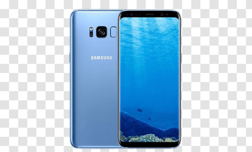 Samsung Galaxy S8 Coral Blue Telephone Unlocked Transparent PNG