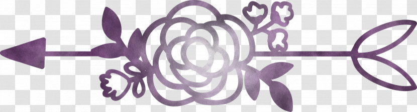 Boho Arrow Flower Arrow Transparent PNG