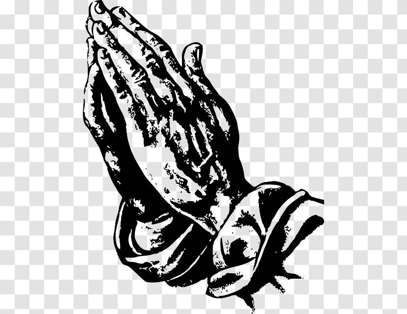 Praying Hands Clip Art Drawing Prayer - Amphibian - Silhouette Outline Transparent PNG