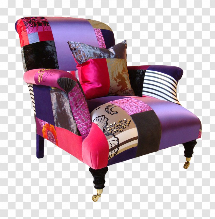 Chair Patchwork Couch - Purple Transparent PNG