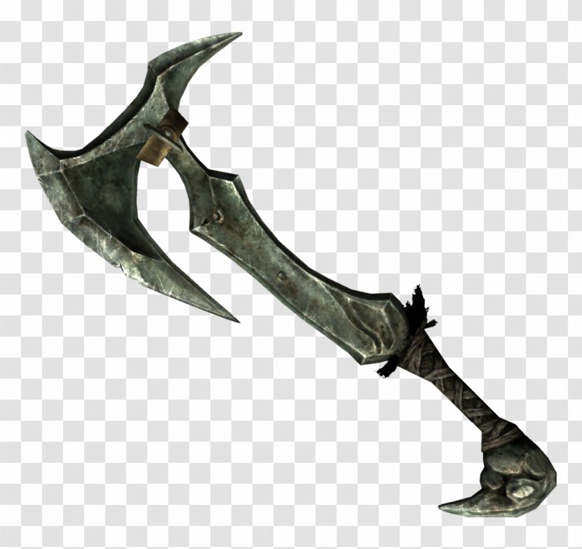 The Elder Scrolls V: Skyrim Weapon Online Battle Axe - Orichalcum Transparent PNG