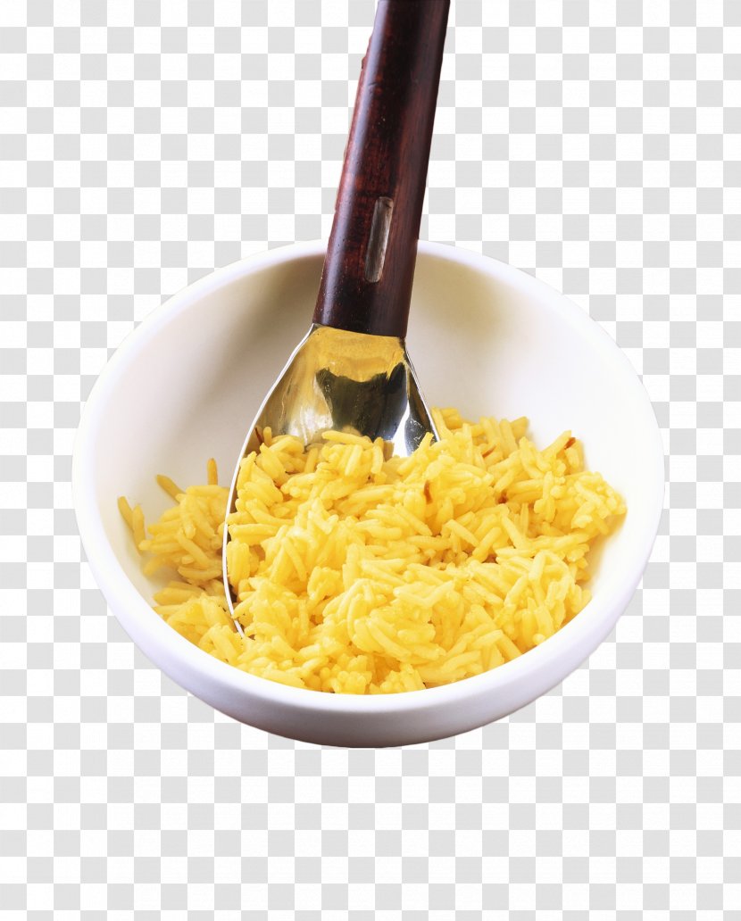 Cooked Rice Bowl Yellow Transparent PNG
