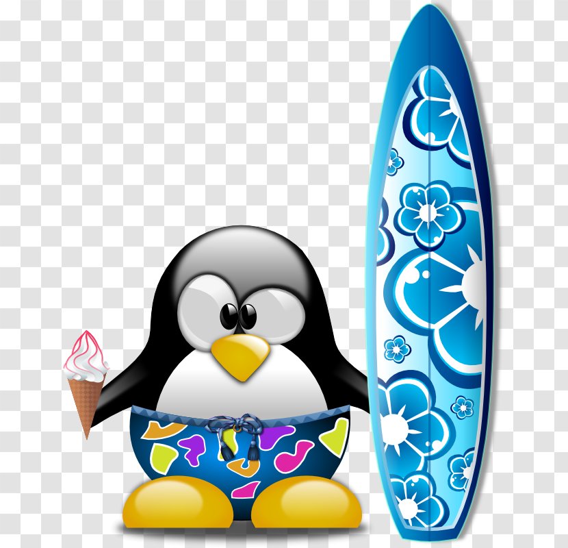 Penguin Surfing Surfboard Clip Art - Trunk Or Treat Clipart Transparent PNG
