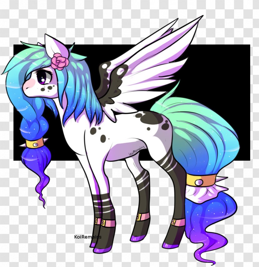 Horse Unicorn Illustration Cartoon Design - Fictional Character Transparent PNG