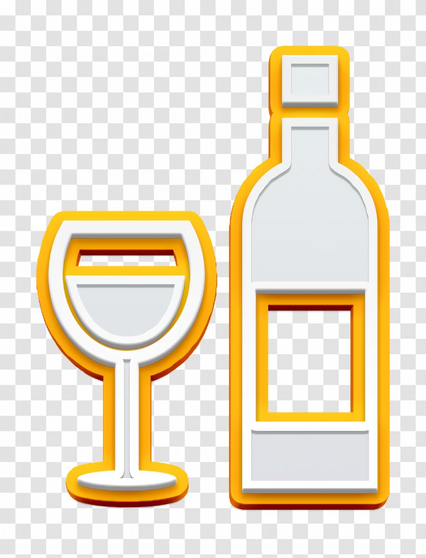 Celebrations Icon Food Glass And Bottle Of Wine - Tableware Transparent PNG
